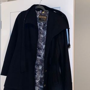 Guess Wool Pea Coat Size Medium